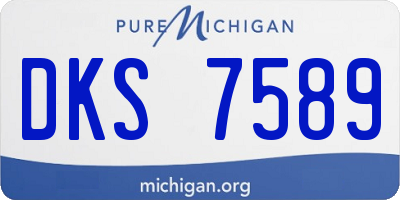 MI license plate DKS7589