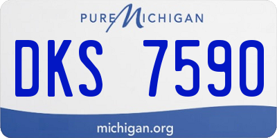 MI license plate DKS7590