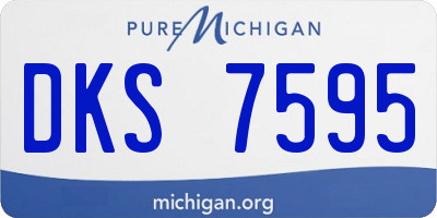 MI license plate DKS7595