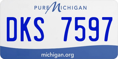 MI license plate DKS7597
