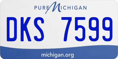 MI license plate DKS7599