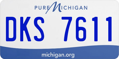 MI license plate DKS7611