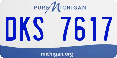 MI license plate DKS7617