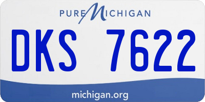 MI license plate DKS7622