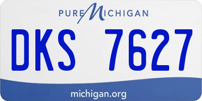 MI license plate DKS7627
