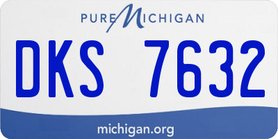 MI license plate DKS7632