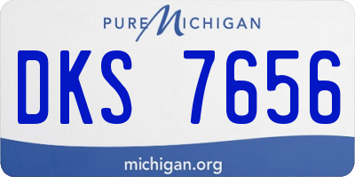 MI license plate DKS7656