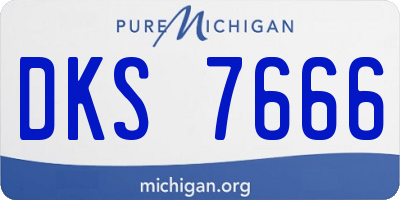 MI license plate DKS7666