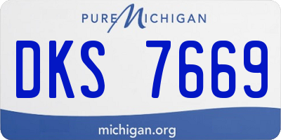 MI license plate DKS7669