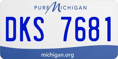 MI license plate DKS7681
