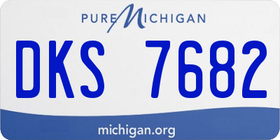 MI license plate DKS7682
