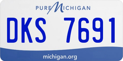 MI license plate DKS7691