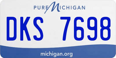 MI license plate DKS7698