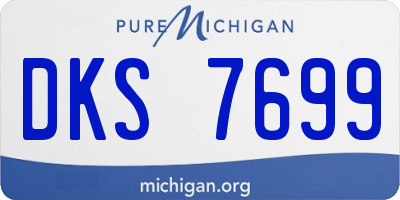 MI license plate DKS7699