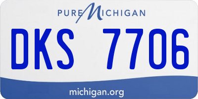 MI license plate DKS7706