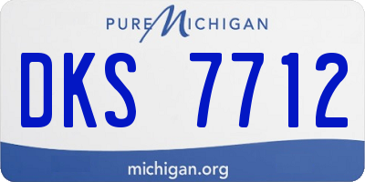 MI license plate DKS7712