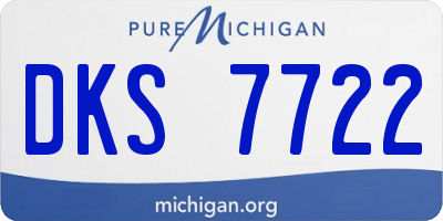 MI license plate DKS7722