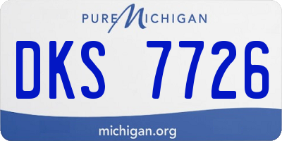 MI license plate DKS7726