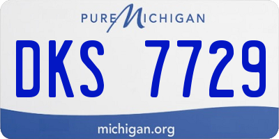 MI license plate DKS7729