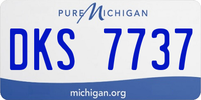 MI license plate DKS7737