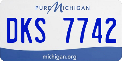 MI license plate DKS7742