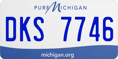 MI license plate DKS7746