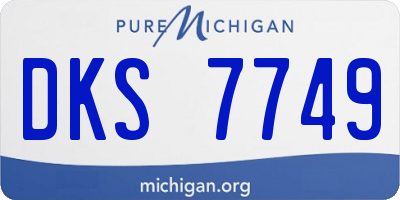 MI license plate DKS7749