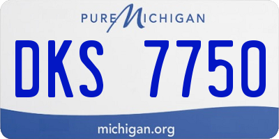 MI license plate DKS7750