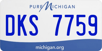 MI license plate DKS7759