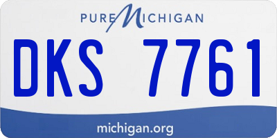 MI license plate DKS7761