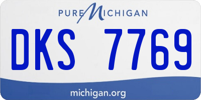 MI license plate DKS7769