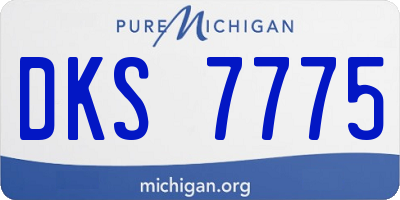 MI license plate DKS7775