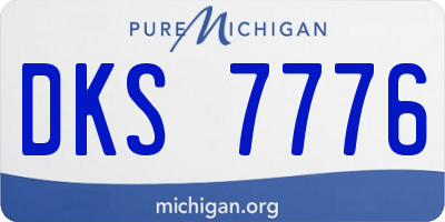 MI license plate DKS7776