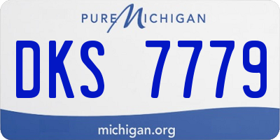 MI license plate DKS7779