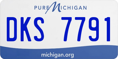 MI license plate DKS7791