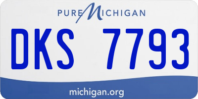 MI license plate DKS7793