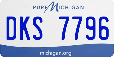 MI license plate DKS7796