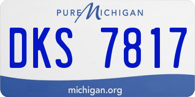 MI license plate DKS7817