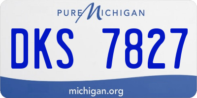 MI license plate DKS7827