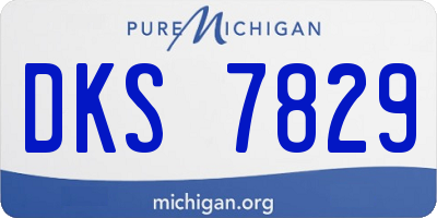 MI license plate DKS7829