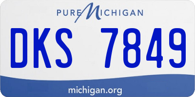 MI license plate DKS7849