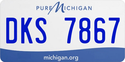 MI license plate DKS7867
