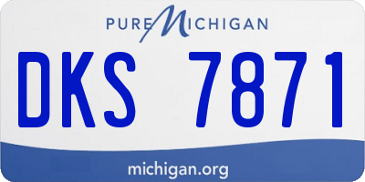 MI license plate DKS7871