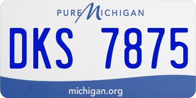 MI license plate DKS7875