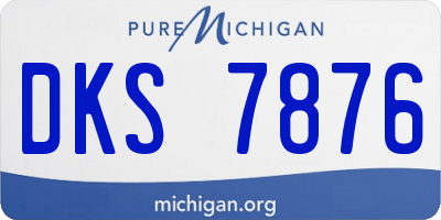 MI license plate DKS7876