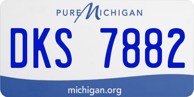 MI license plate DKS7882