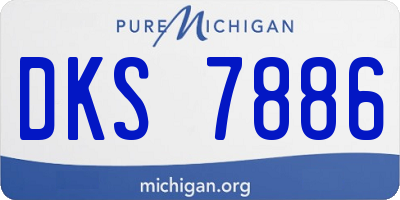 MI license plate DKS7886