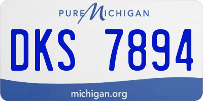MI license plate DKS7894