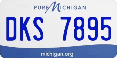 MI license plate DKS7895