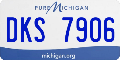 MI license plate DKS7906
